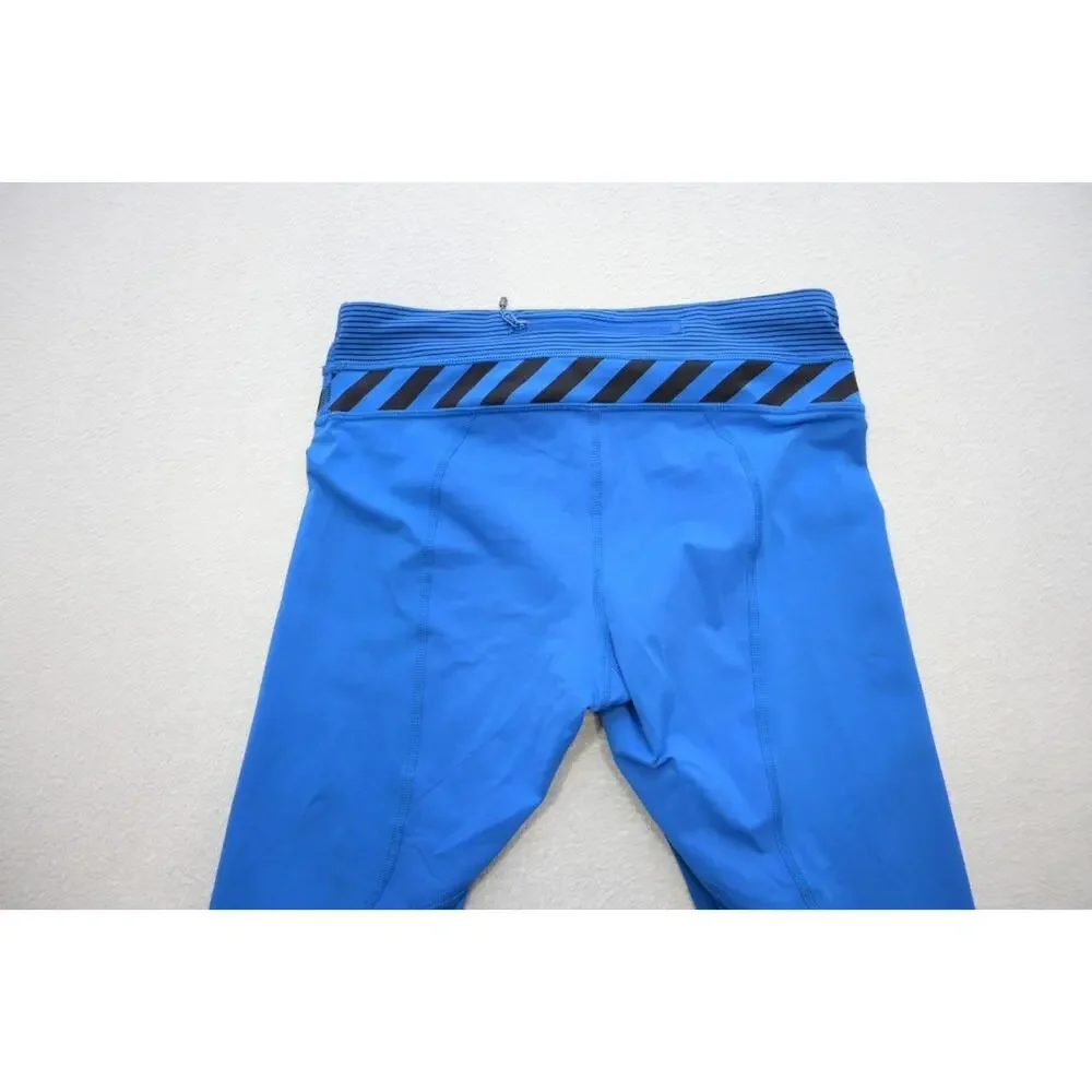 Lululemon Leggings Blue Athletic Performance Yoga Sweat Pants‎ Womens Size 6